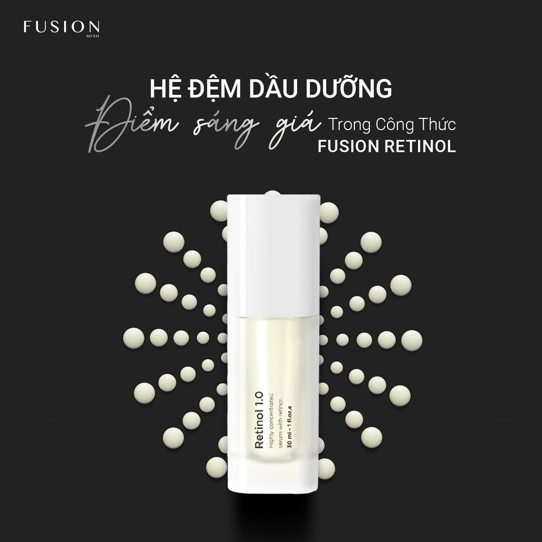 Fusion Retinol 1.0 - Kem trẻ hoá, hỗ trợ cải thiện mụn và sắc tố da 30ml