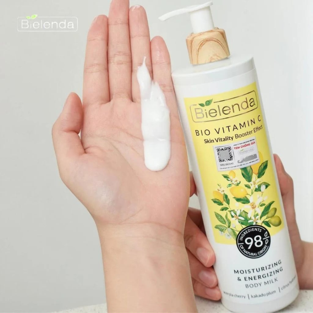 Bielenda Bio vitamin C - Sữa dưỡng trắng, đều màu & giữ ẩm da body