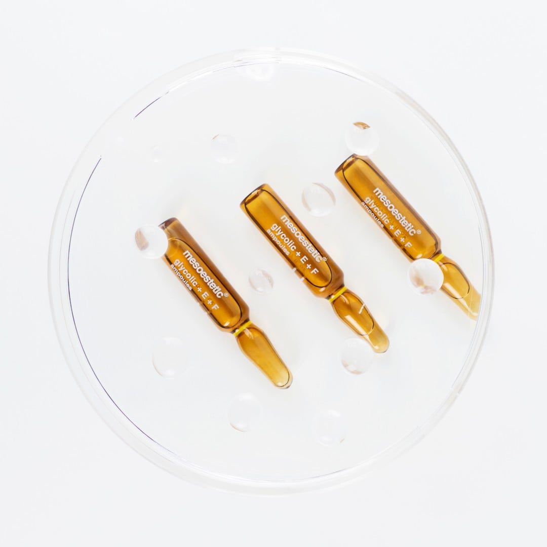 Mesoestetic Glycolic + E + F Ampoules Tinh Chất Tái Tạo Và Hỗ Trợ Làm Sáng Da 10x2ml