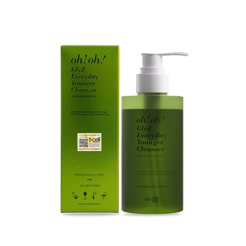 Oh!Oh! Glyz Everyday Younger Cleanser - Sữa Rửa Mặt Làm Sạch Dịu Nhẹ, Hỗ Trợ Sáng Mịn Và Trẻ Hóa Làn Da 200g