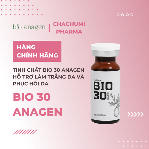 Tinh Chất Bio 30 Anagen - Tinh Chất Hỗ Trợ Làm Trắng Da Và Phục Hồi Da 10ml