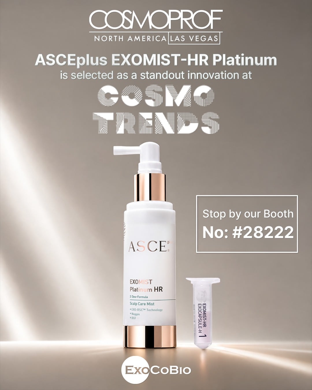 ASCE plus EXOMIST Platinum HR - Xịt Dưỡng Tóc Và Da Đầu Với Exosome Làm Diu, Nuôi Dưỡng Tóc Khoẻ Mạnh (Viên nang đông khô 20mg + Dung dịch 50ml)