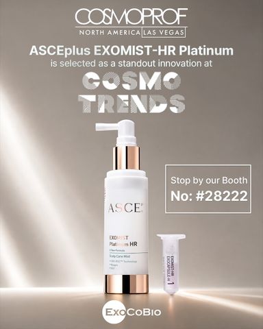 ASCE plus EXOMIST Platinum HR - Xịt Dưỡng Tóc Và Da Đầu Với Exosome Làm Diu, Nuôi Dưỡng Tóc Khoẻ Mạnh (Viên nang đông khô 20mg + Dung dịch 50ml)