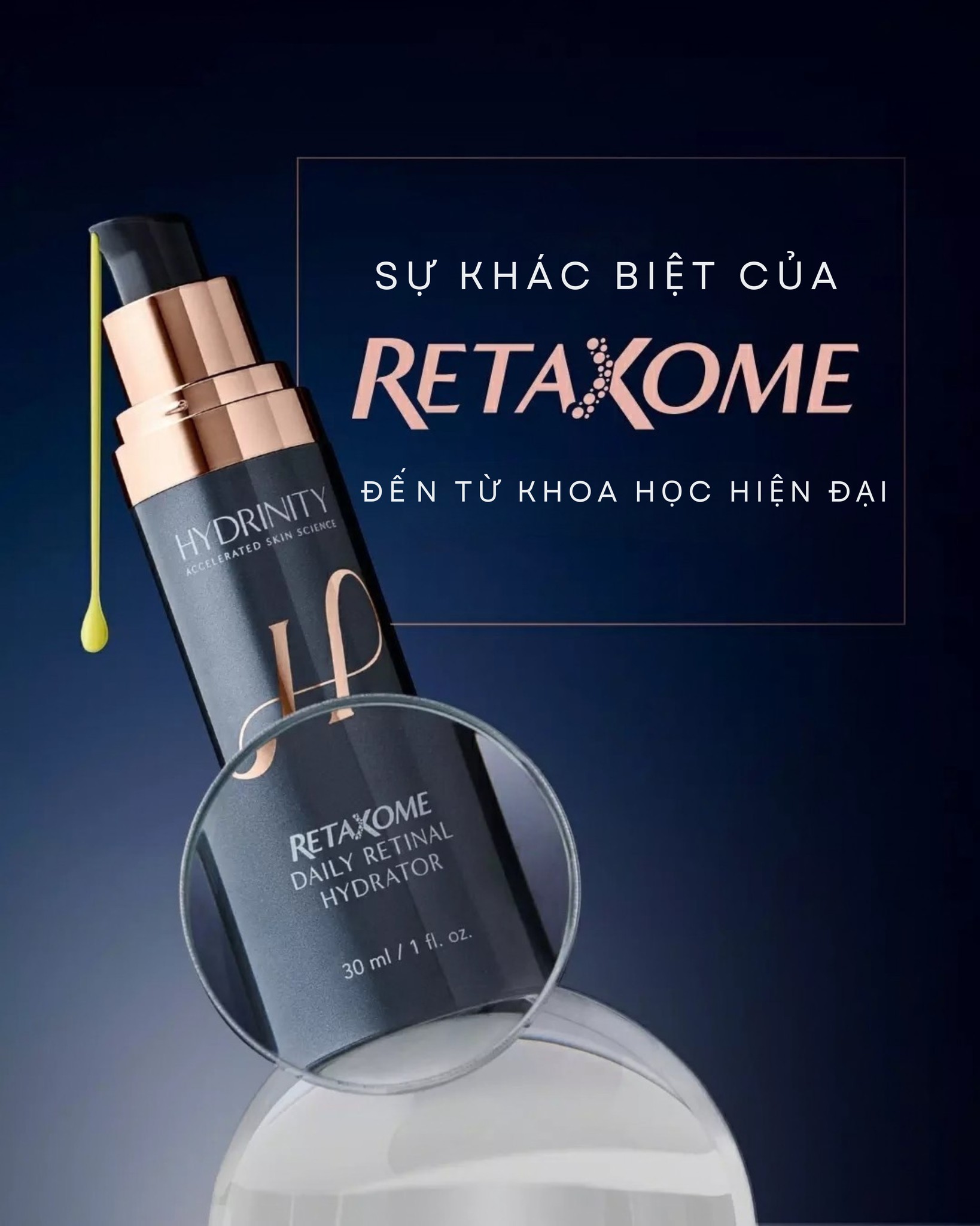 Hydrinity RetaXome Daily Retinal Hydrator - Tinh Chất Trẻ Hoá, Căng Bóng Da