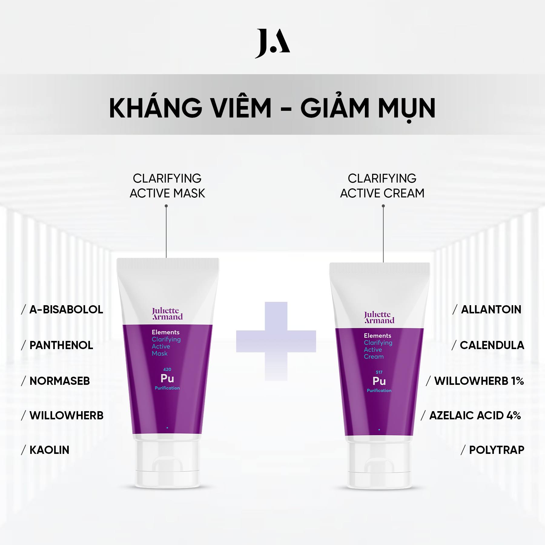 Juliette Armand Elements Clarifying Active Mask Mặt Nạ Làm Dịu Da, Hỗ Trợ Giảm Kích Ứng Cho Da Nhạy Cảm 50ml