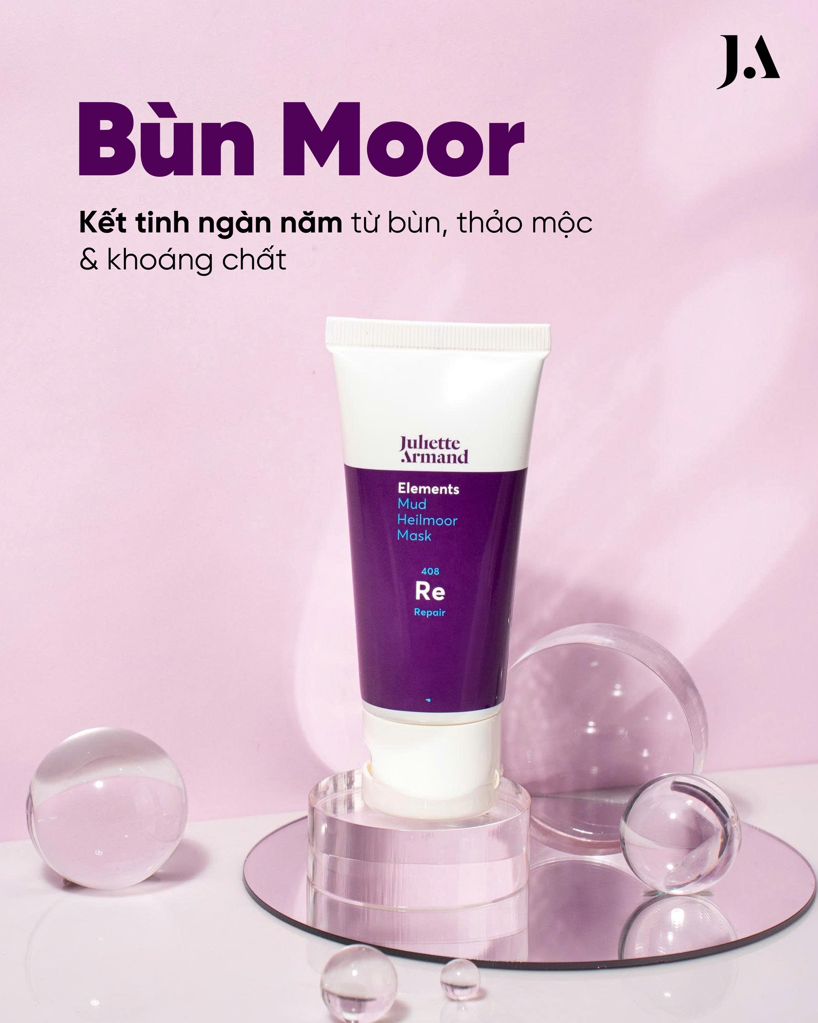 Juliette Armand Elements Mud Heilmoor Mask Mặt Nạ Bùn Nhiệt Heilmoor Hỗ Trợ Đào Thải Độc Tố, Giúp Da Sáng Mịn 50ml