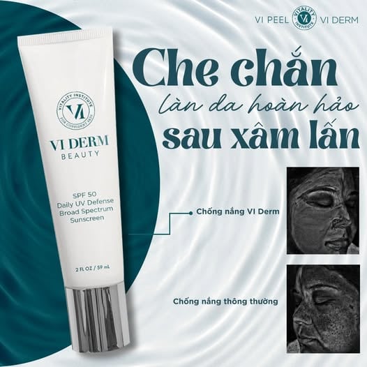 [Date 11/2026] VI DERM SPF 50 Broad Spectrum Sunscreen - Kem Chống Nắng Phổ Rộng Bảo Vệ Da Toàn Diện 59ml