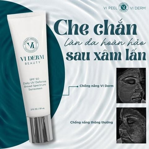 [Date 11/2026] VI DERM SPF 50 Broad Spectrum Sunscreen - Kem Chống Nắng Phổ Rộng Bảo Vệ Da Toàn Diện 59ml