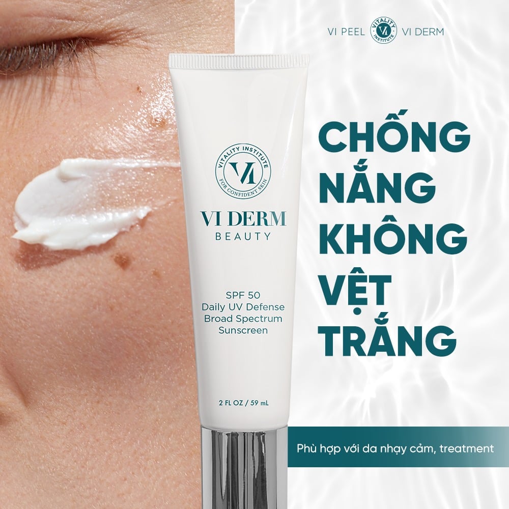 [Date 11/2026] VI DERM SPF 50 Broad Spectrum Sunscreen - Kem Chống Nắng Phổ Rộng Bảo Vệ Da Toàn Diện 59ml