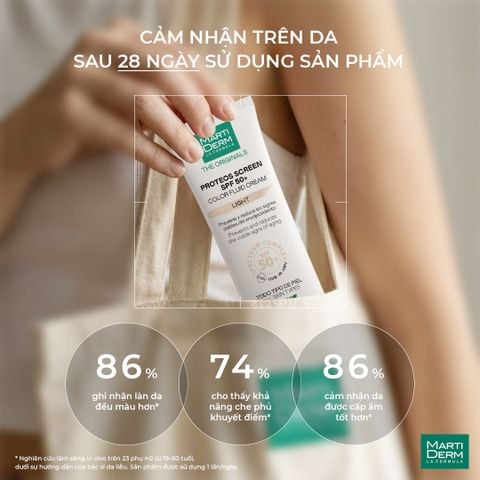 MartiDerm The Originals Proteos Screen SPF50+ Fluid Cream - Kem chống nắng phổ rộng 40ml