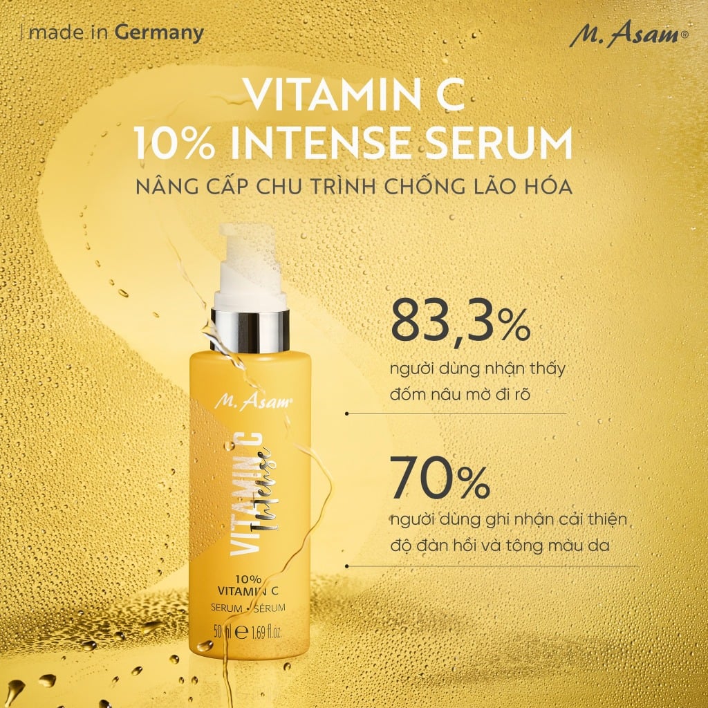 M. Asam 10% Vitamin C Serum Intense Tinh Chất Dưỡng Sáng Đều Màu Da 30ml