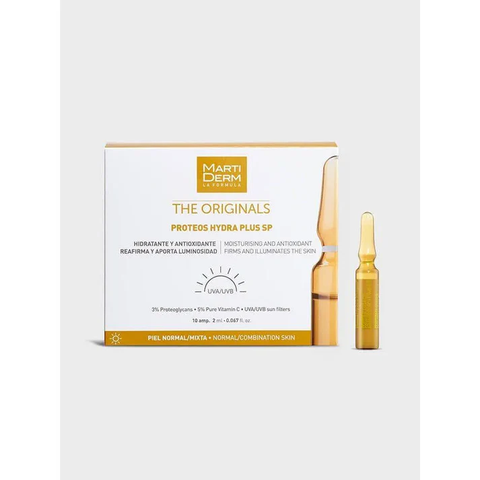 [ Mẫu Mới ] Martiderm The Originals Proteos Hydra Plus SP - Ampoule Dưỡng Ẩm, Làm Săn Chắc & Ngừa Lão Hoá Da Ban Ngày
