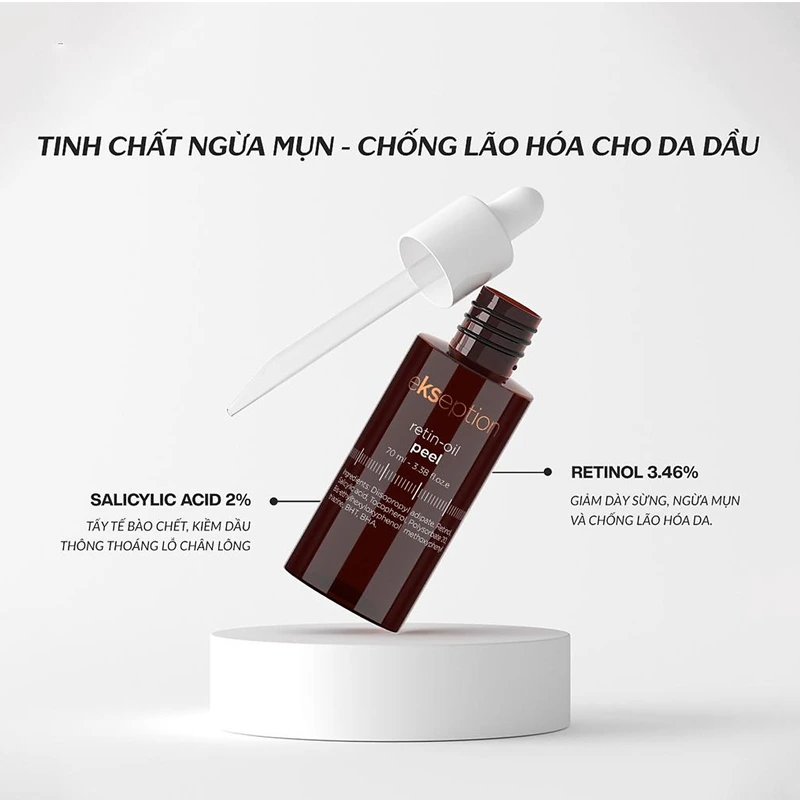 Tinh Chất Retin-Oil Peel Ekseption Peel Căng Bóng, Trẻ Hóa Da Ekseption Retin-Oil Peel 70ml