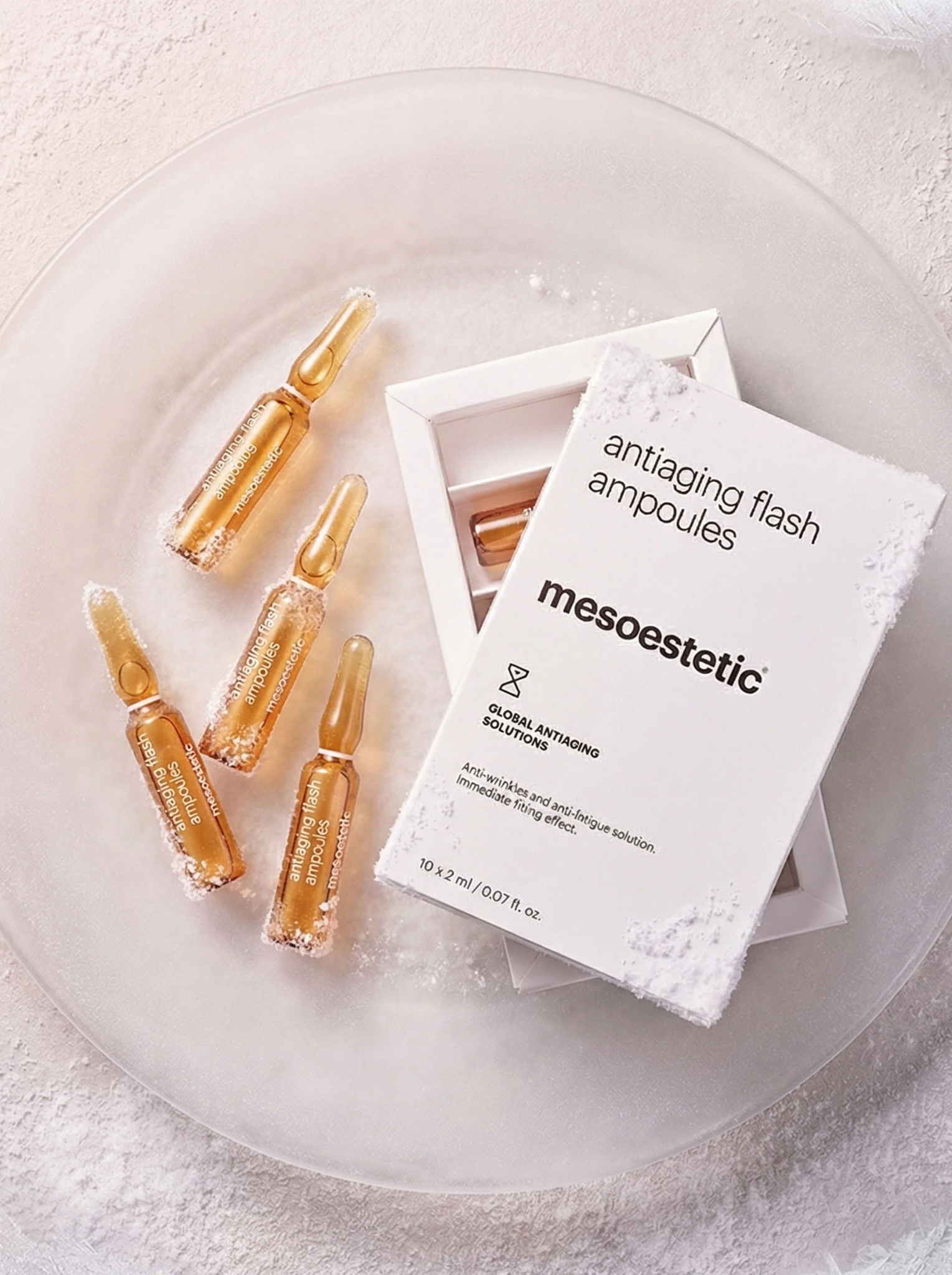 Mesoestetic Antiaging Flash Ampoules Tinh Chất Dưỡng Căng Bóng Da, Chống Lão Hoá Da 10x2ml