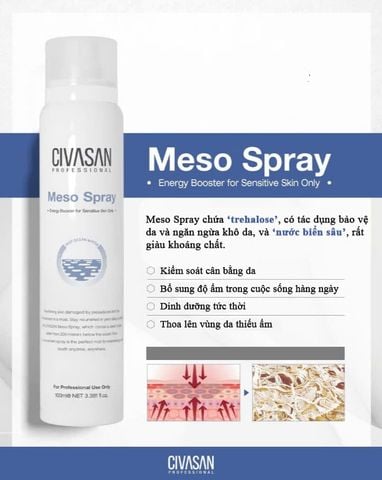 Civasan Meso Spray 100ml - Xịt Khoáng