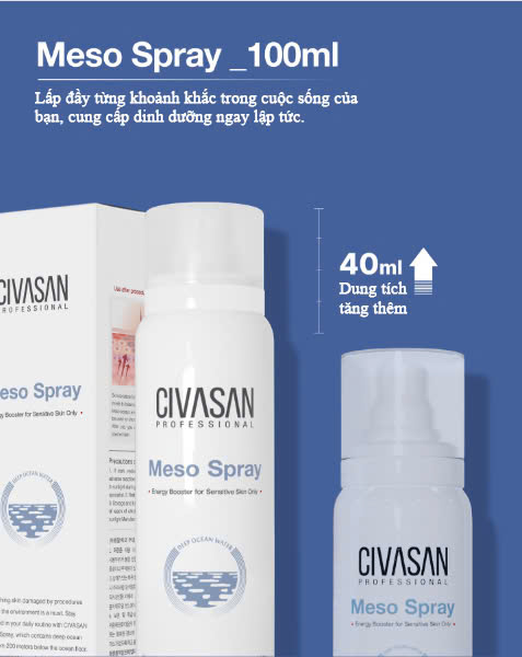 Civasan Meso Spray 100ml - Xịt Khoáng