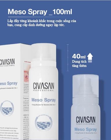 Civasan Meso Spray 100ml - Xịt Khoáng
