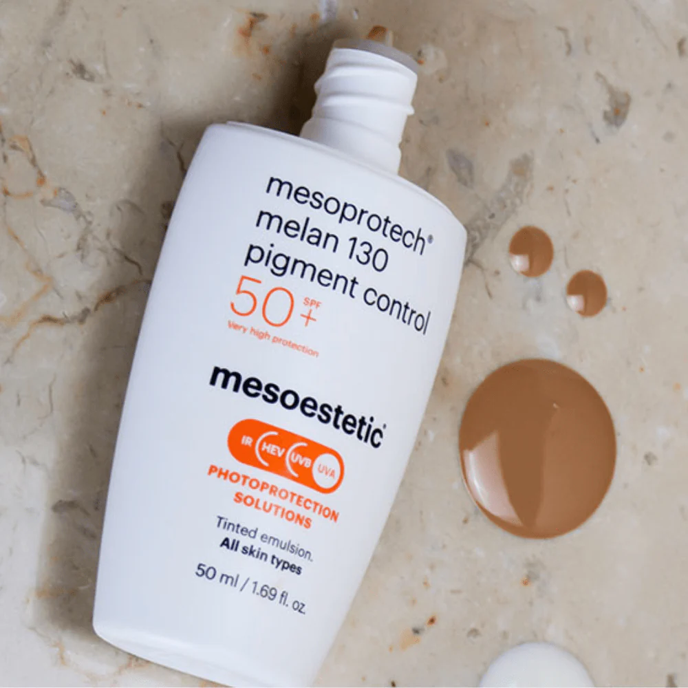 Mesoestetic Mesoprotech Melan 130 Pigment Control SPF50+ Kem Chống Nắng Cho Da Dễ Tăng Sắc Tố 50ml