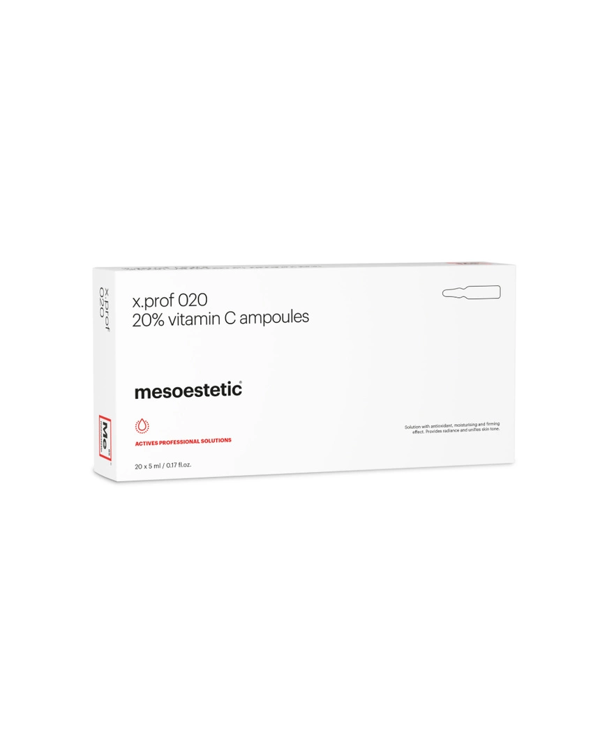 Mesoestetic X.Prof 020 Vitamin C 20% - Tinh Chất Chống Oxy Hóa Và Làm Sáng Da 20x5ml