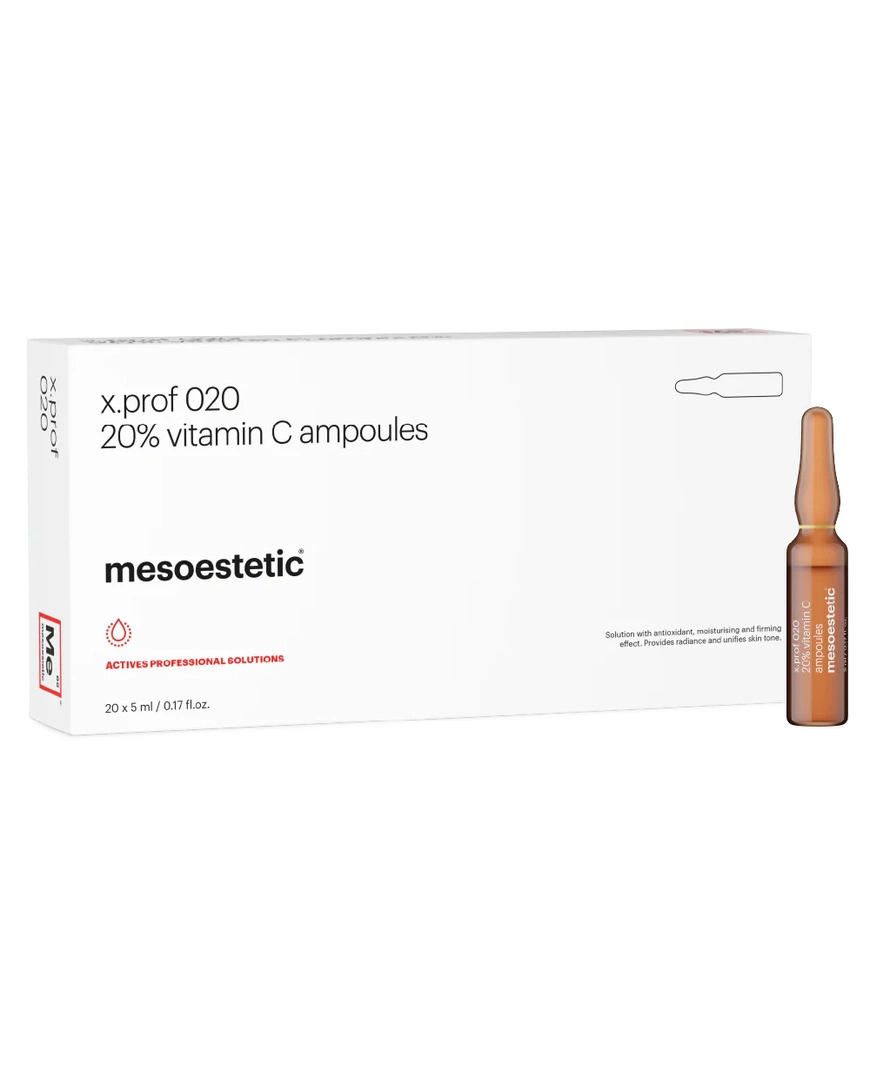 Mesoestetic X.Prof 020 Vitamin C 20% - Tinh Chất Chống Oxy Hóa Và Làm Sáng Da 20x5ml