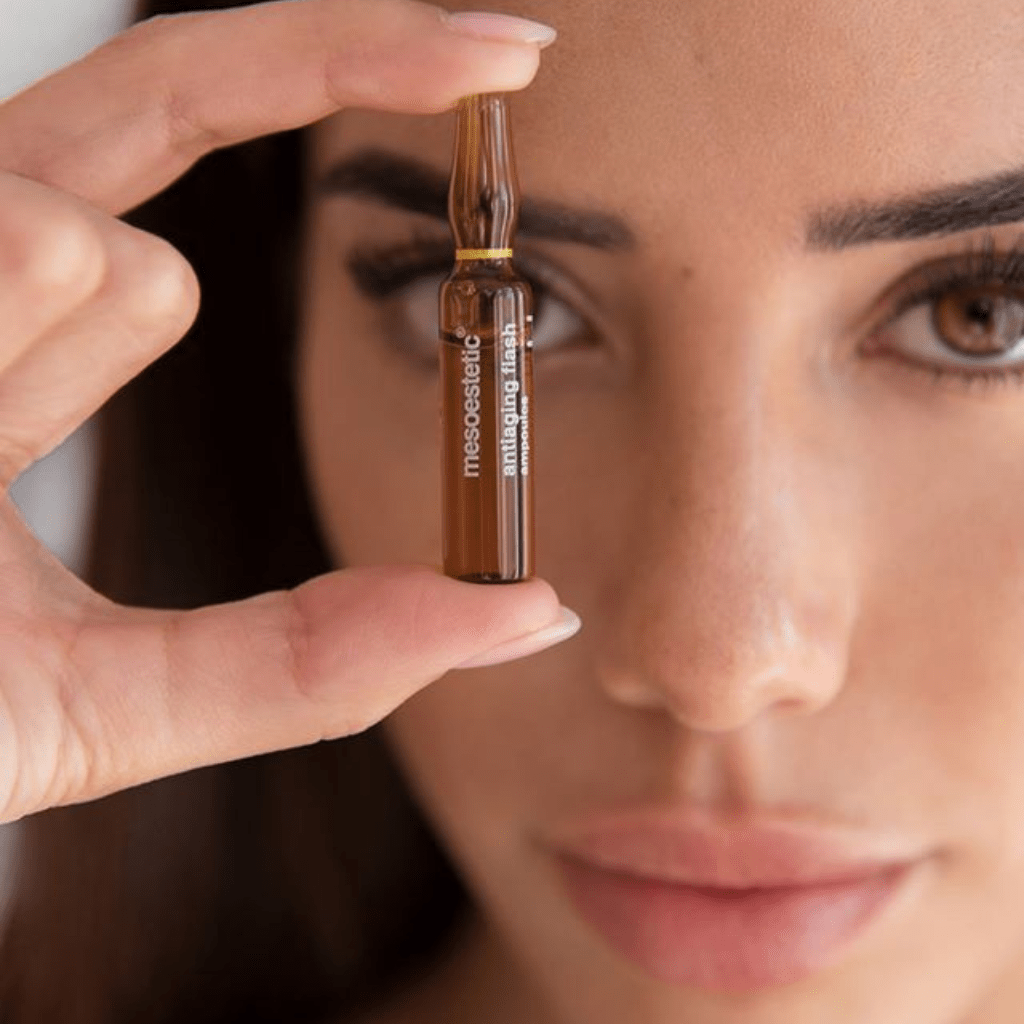 Mesoestetic Antiaging Flash Ampoules Tinh Chất Dưỡng Căng Bóng Da, Chống Lão Hoá Da 10x2ml
