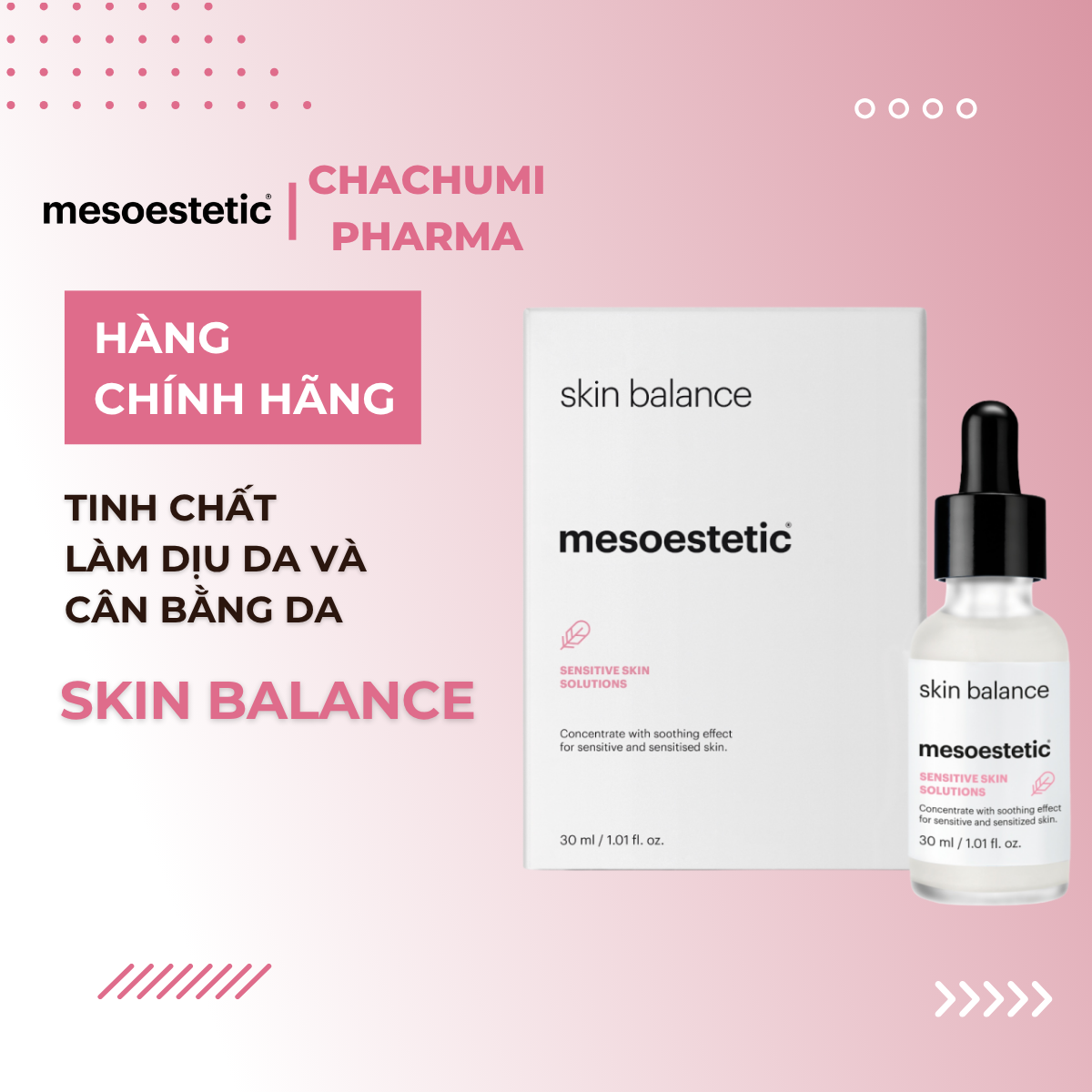 Mesoestetic Skin Balance - Serum Làm Dịu Da Và Hỗ Trợ Cân Bằng Da 30ml