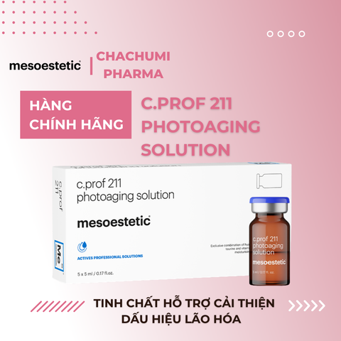 Mesoestetic C.Prof 211 Photoaging Solution - Tinh Chất Hỗ Trợ Cải Thiện Dấu Hiệu Lão Hóa 5x5ml