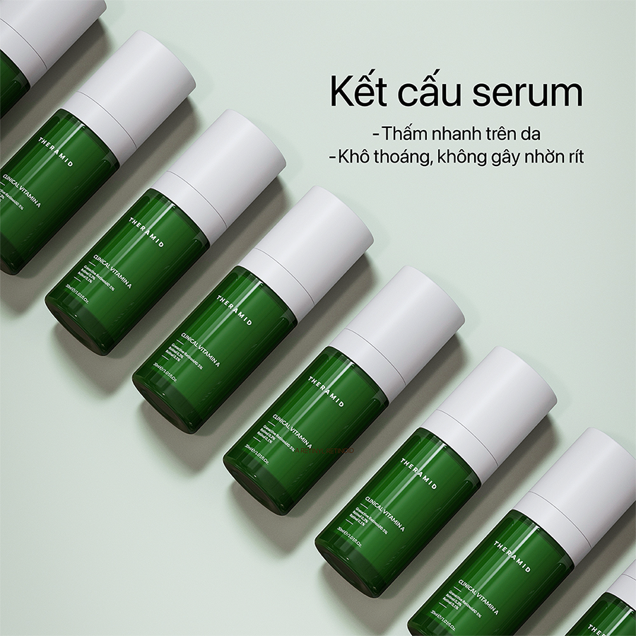 Theramid Clinical Vitamin A - Tinh Chất Vitamin A Tái Tạo Da Chuyên Sâu, Cải Thiện Kết Cấu Da 30ml