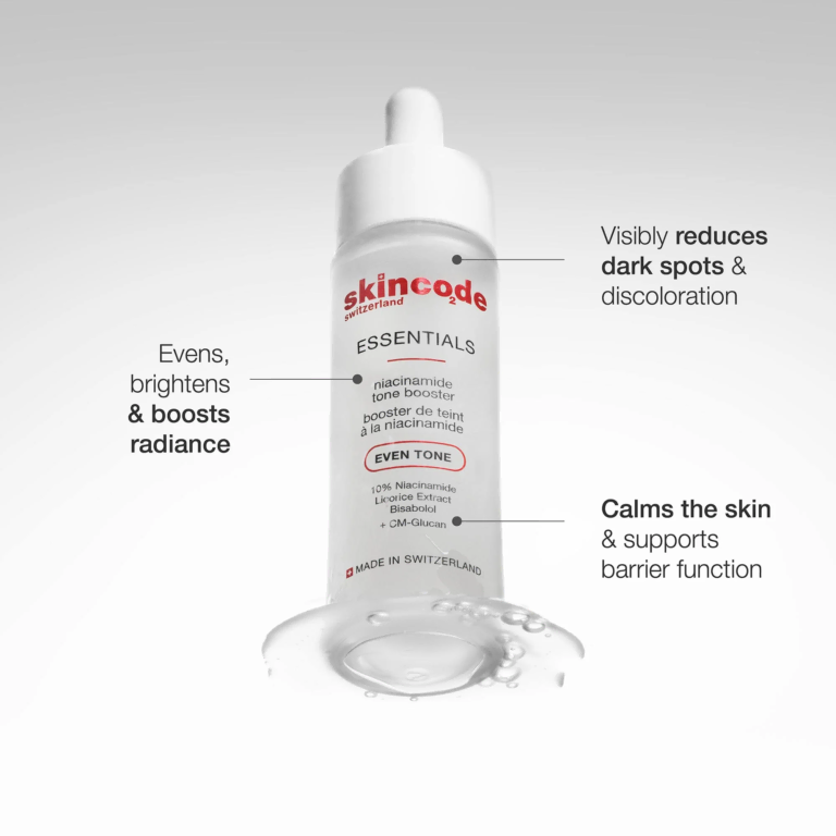 Skincode Niacinamide Tone Booster - Tinh chất Niacinamide 10% - trắng sáng, nâng tone rạng rỡ và làm đều màu da 30ml