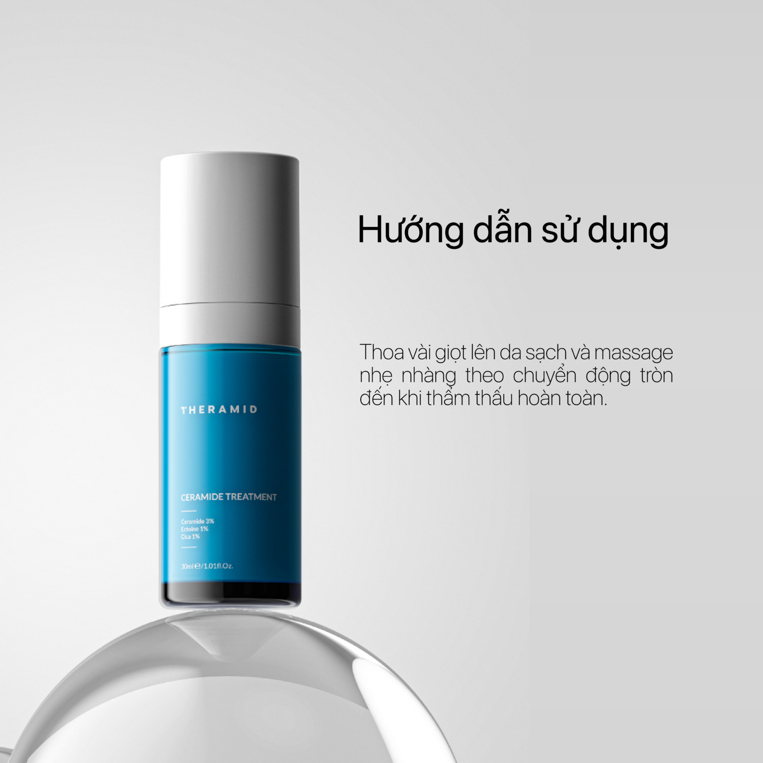 Theramid Ceramide Treatment - Tinh Chất Ceramide Phục Hồi Hàng Rào Da, Dưỡng Ẩm & Giảm Khô Căng 30ml