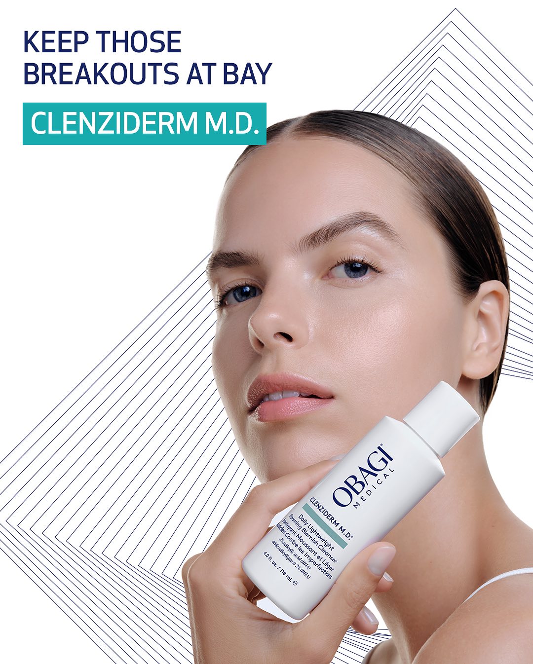 Obagi Clenziderm M.D. Foaming Blemish - Sữa Rửa Mặt Giảm Mụn Chứa BHA 118ml