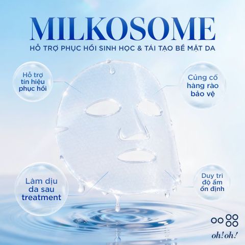 Oh!Oh! Milkosome Mask - Mặt Nạ Exosome Cấp Ẩm Chuyên Sâu, Phục Hồi Và Tái Tạo Da