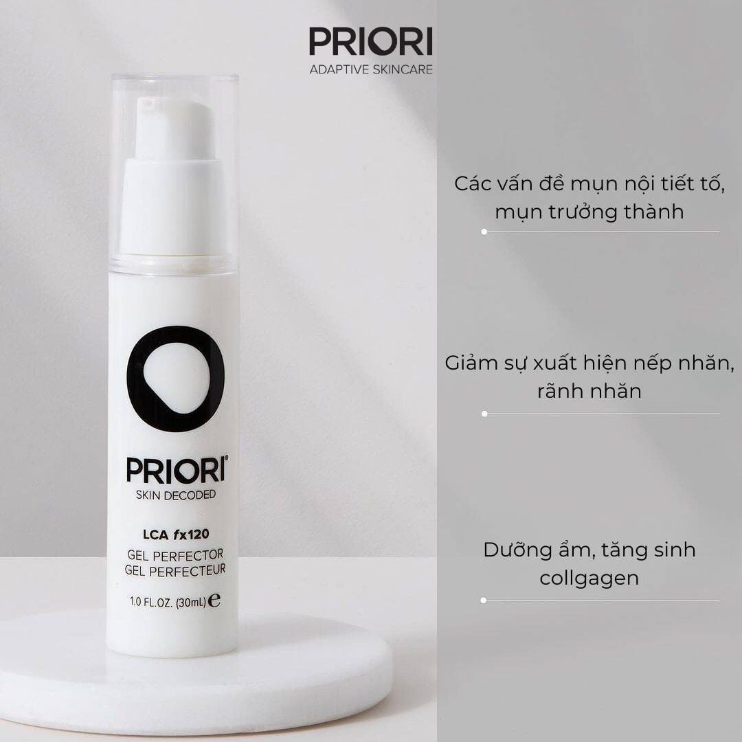 Priori LCA Gel Perfector - Gel ngăn ngừa mụn, kiểm soát dầu nhờn và thu nhỏ lỗ chân lông 30ml