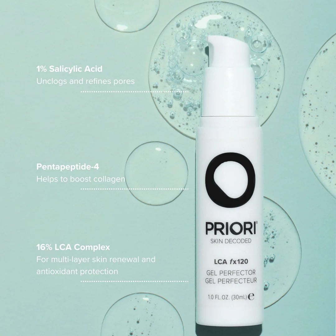Priori LCA Gel Perfector - Gel ngăn ngừa mụn, kiểm soát dầu nhờn và thu nhỏ lỗ chân lông 30ml