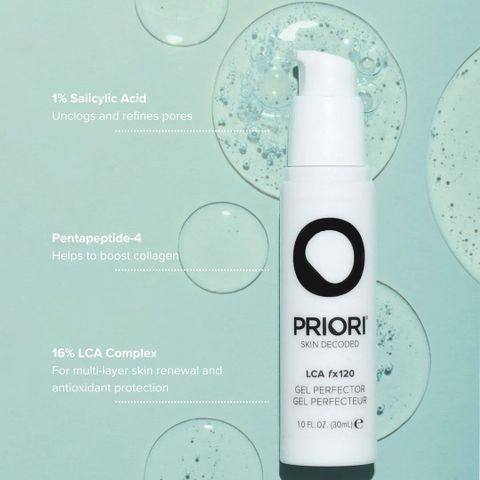 Priori LCA Gel Perfector - Gel ngăn ngừa mụn, kiểm soát dầu nhờn và thu nhỏ lỗ chân lông 30ml