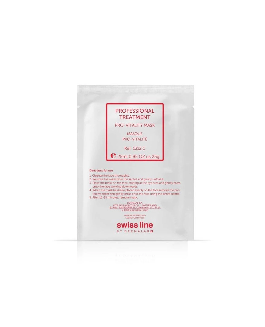 Swissline Pro-Vitality Mask - Mặt Nạ Trẻ Hóa, Thức Tỉnh Năng Lượng, Kích Thích Dẫn Lưu Hệ Bạch Huyết, Hồi Sinh Sức Sống Cho Làn Da