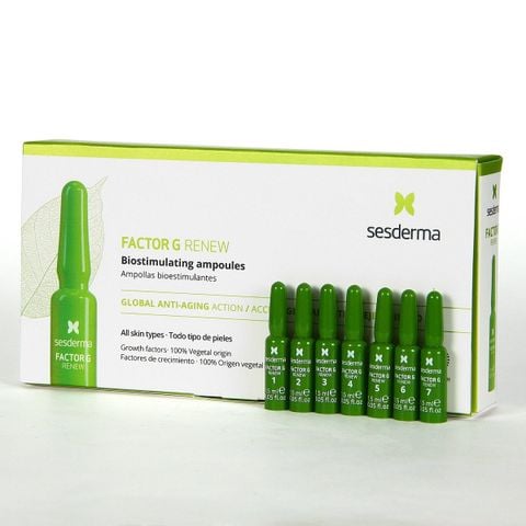 Sesderma Factor G Renew Biostimulating Ampoules 7 x1.5ml – Tinh Chất Phục Hồi Tái Tạo Da