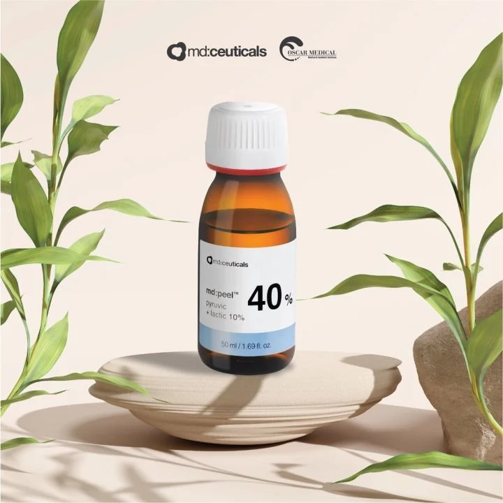 Md:ceuticals MD:Peel Pyruvic 40% + Lactic 10%- Thay Da Sinh Học Mụn Mức Độ 3,4 Chống Lão Hóa Với Axit Pyruvic 40% + Latic 10%