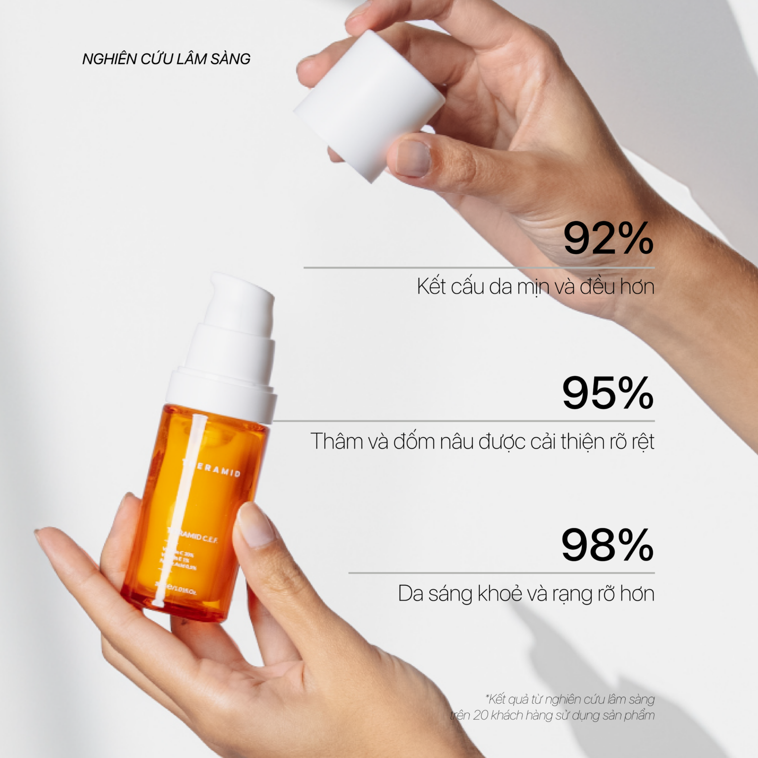 Theramid Tetramid C.E.F - Tinh Chất Chống Oxy Hóa & Làm Sáng Da Thế Hệ Mới 30ml