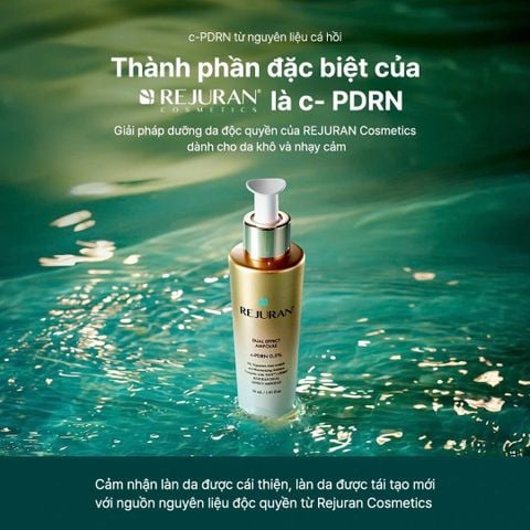 Tinh chất Rejuran Dual Effect Ampoule dưỡng ẩm sâu, hỗ trợ phục hồi, cải thiện dấu hiệu lão hoá
