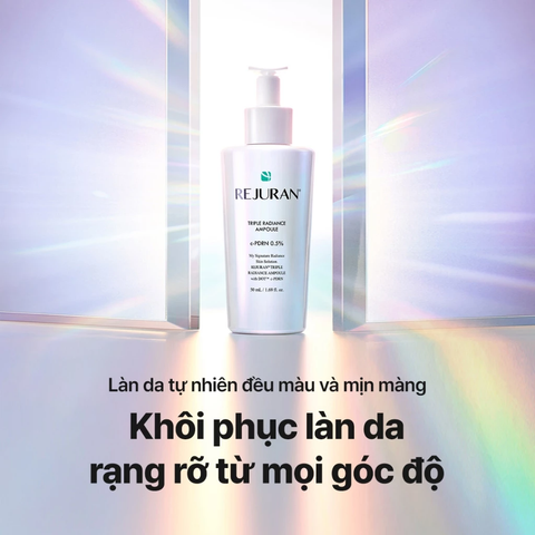 Tinh chất Rejuran Triple Radiance Ampoule dưỡng sáng giúp da căng bóng, hỗ trợ trẻ hoá 50ml