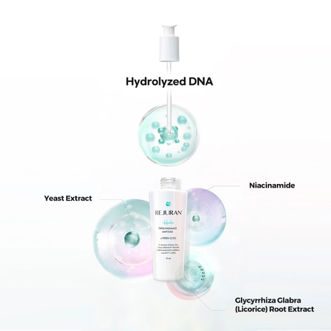 Tinh chất Rejuran Triple Radiance Ampoule dưỡng sáng giúp da căng bóng, hỗ trợ trẻ hoá 50ml