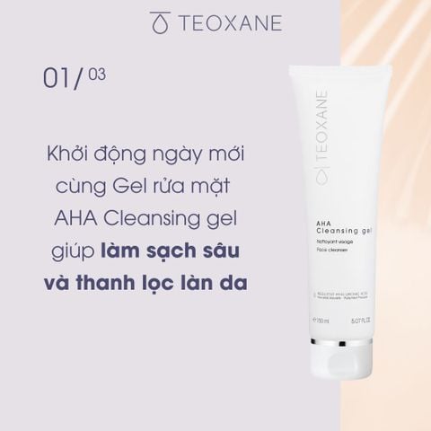 Teoxane AHA Cleansing Gel - Gel Rửa Mặt Chứa AHA Làm Sạch & Làm Mịn Da 150ml