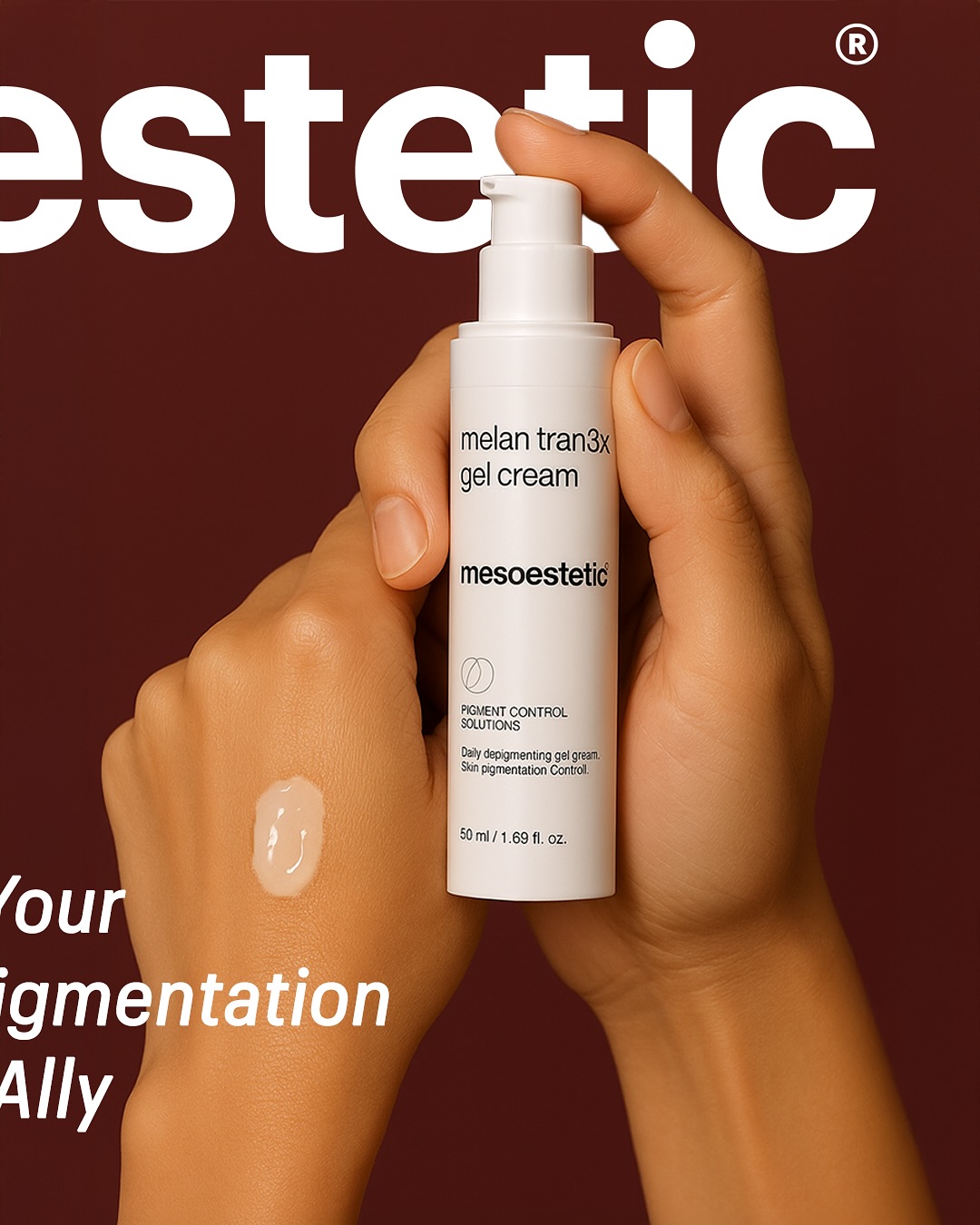 Mesoestetic Melan Tran3x Gel Cream - Kem Dưỡng Hỗ Trợ Làm Sáng Và Đều Màu Da 50ml