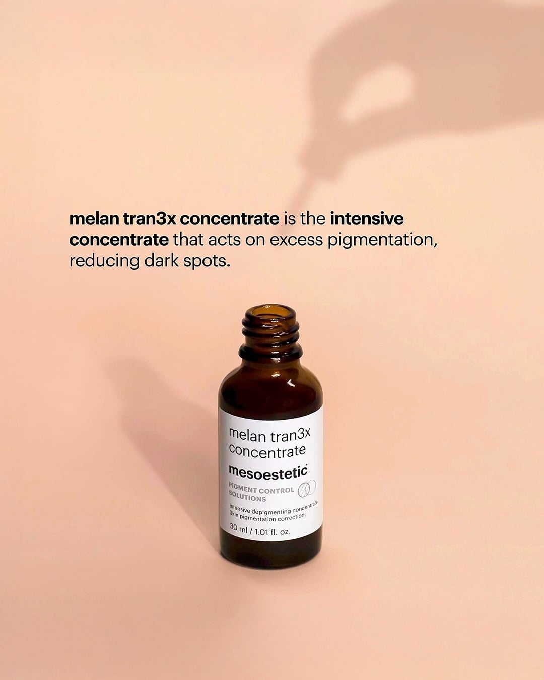 Mesoestetic Melan Tran3x Concentrate Serum - Tinh Chất Hỗ Trợ Làm Sáng Và Đều Màu Da 30ml