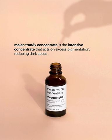 Mesoestetic Melan Tran3x Concentrate Serum - Tinh Chất Hỗ Trợ Làm Sáng Và Đều Màu Da 30ml