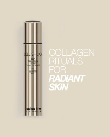 Swissline Cell Shock 360° Collagen Night Concentrate  Tinh Chất "Collagen Tươi 360 độ" Cô Đặc Ban Đêm 30ml
