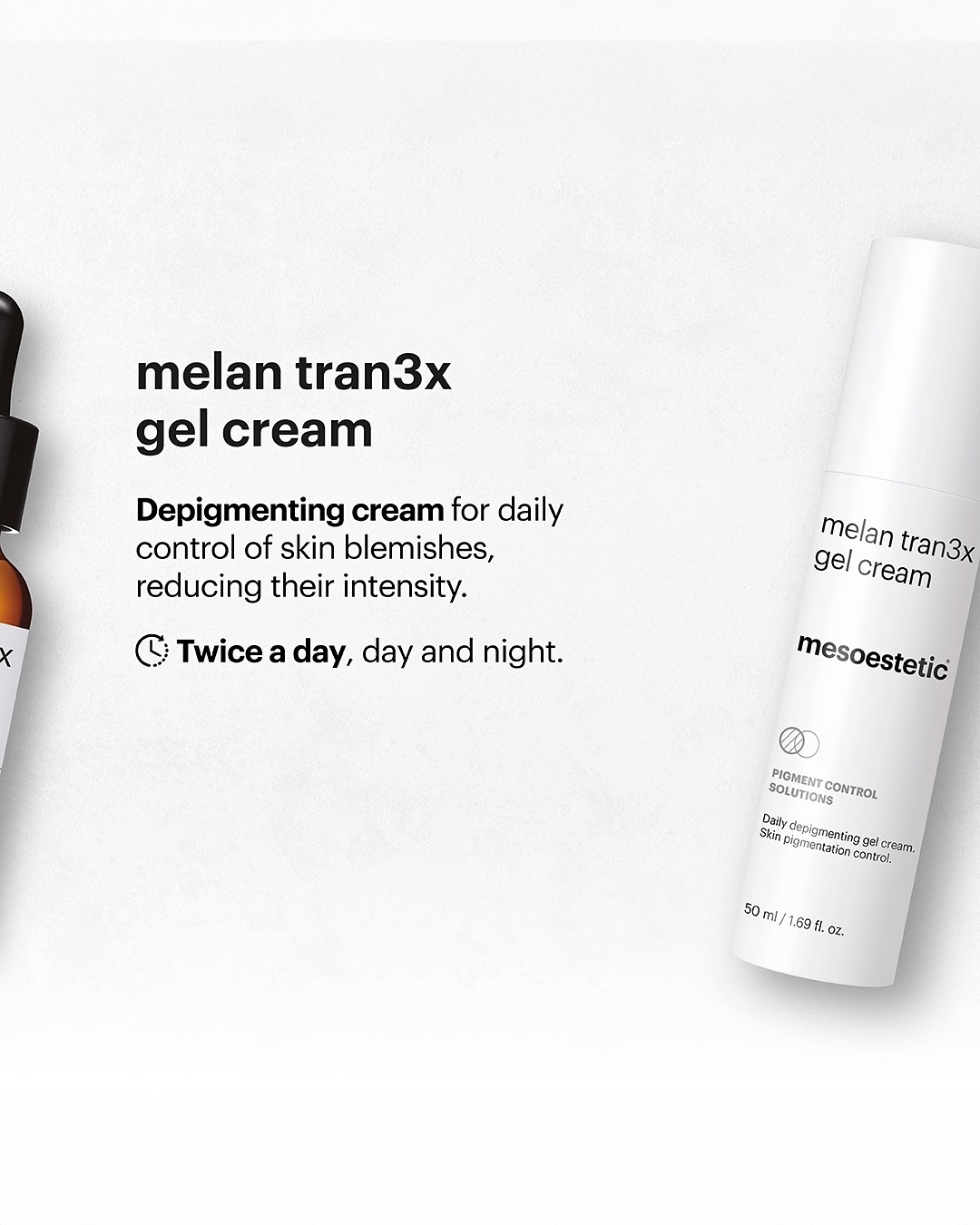 Mesoestetic Melan Tran3x Gel Cream - Kem Dưỡng Hỗ Trợ Làm Sáng Và Đều Màu Da 50ml