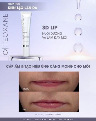 Teoxane [3D] Lip - Dưỡng Môi Cấp Ẩm, Làm Mịn & Phục Hồi Môi 10ml