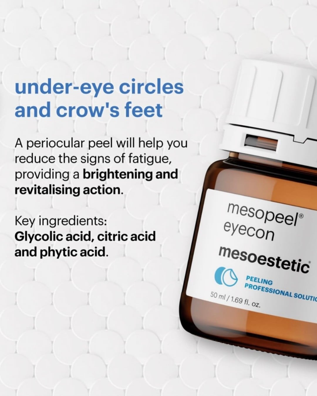 Mesoestetic Mesopeel Eyecon Peel Hỗ Trợ Cải Thiện Quầng Thâm, Nếp Nhăn Vùng Da Quanh Mắt 50ml